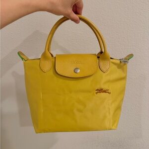NWOT Longchamp Yellow Tote Bag Small